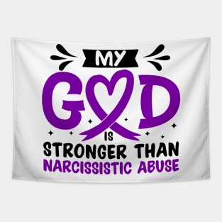 MY God is Stronger Than Narcissistic Abuse Narcissistic Abuse Awareness Tapestry