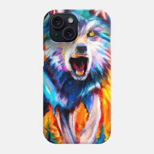 Wolf Wildlife t-shirt, The King of the Forest tee, wildlife shirt, Art wolf shirt Phone Case