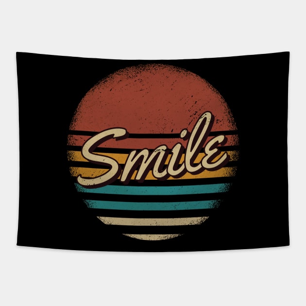 Smile Retro Style Tapestry by JamexAlisa