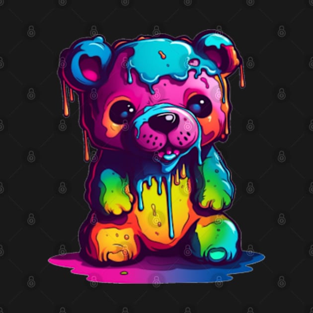 Grunge Teddy Bear by WyldbyDesign