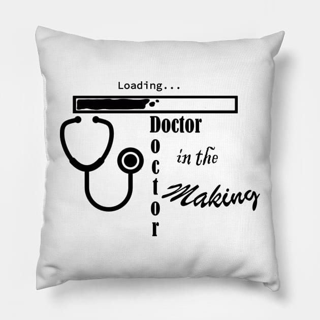 Doctor in the Making Pillow by ThinkArtMx