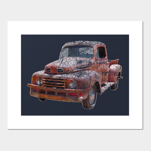 Vintage Red Ford Pickup Truck