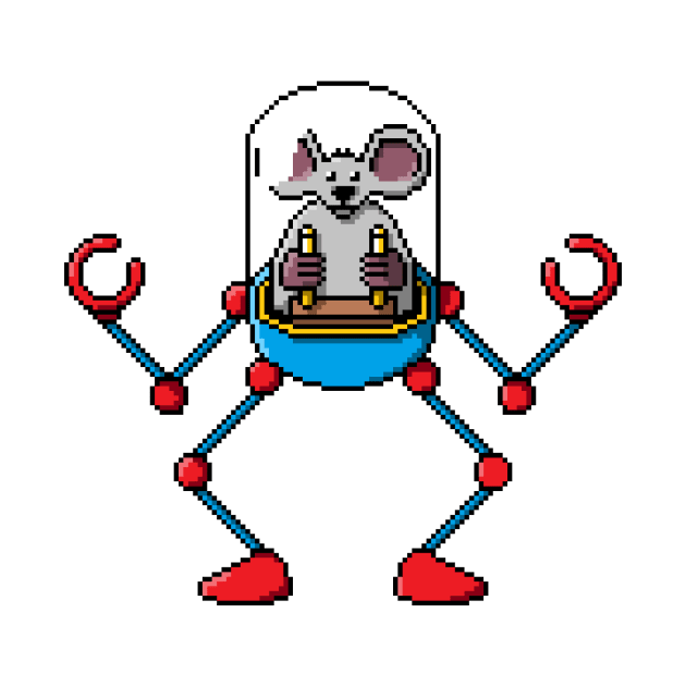 Pixel Robot Mouse 001 by Vampireslug