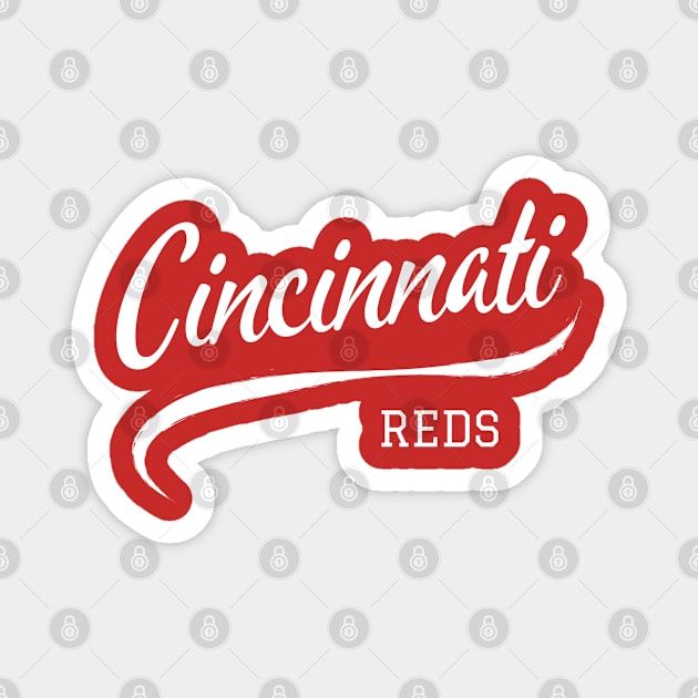 Reds Vintage Magnet by CityTeeDesigns