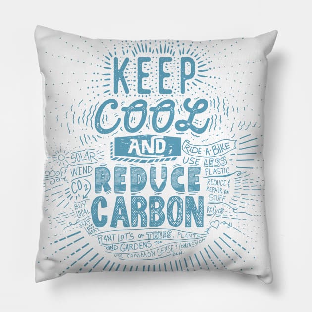 Keep Cool and Reduce Carbon Pillow by Jitterfly