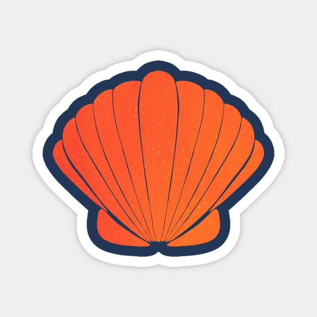 Orange clamshell Magnet by Home Cyn Home 