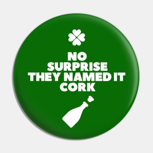 Cork, Ireland St Patricks day Pin