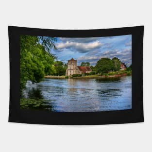 Across the Thames To Bisham Church Tapestry