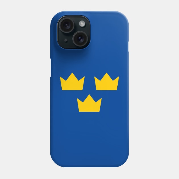 Sweden Tre Kronor Phone Case by The Moon Child