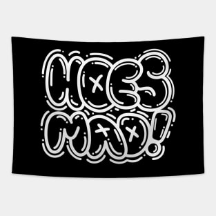 HOES MAD (white) Tapestry