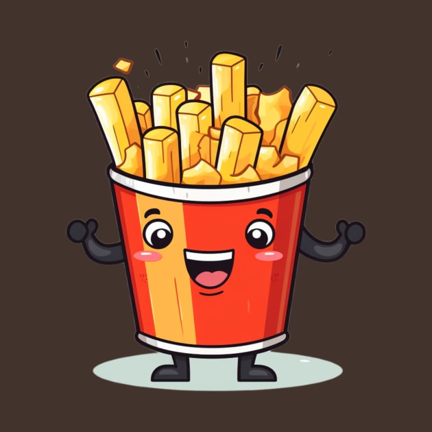 Cute French Fries T-Shirt by nonagobich