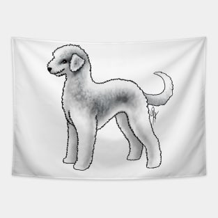 Dog - Bedlington Terrier - Unclipped Blue and White Tapestry