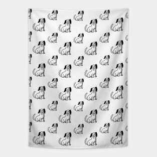 funny cartoon beagle dog pattern Tapestry