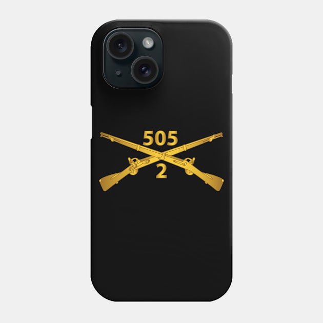 2nd Bn, 505th Infantry Regiment Branch wo Txt X 300 Phone Case by twix123844