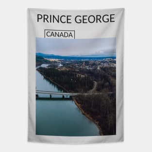 Prince George British Columbia Canada City Skyline Gift for Canadian Canada Day Present Souvenir T-shirt Hoodie Apparel Mug Notebook Tote Pillow Sticker Magnet Tapestry