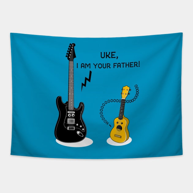 Uke I am your Father! Tapestry by sirwatson