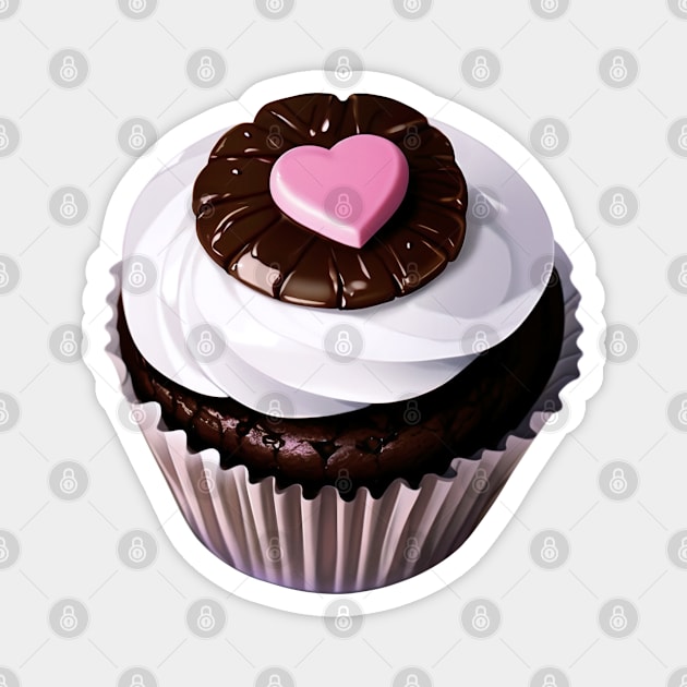 Yummy Chocolate Cupcake Magnet by SDAIUser