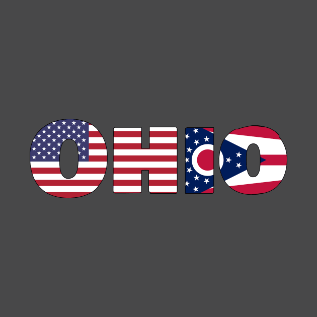 Ohio State flag/ American flag logo by ElevenGraphics