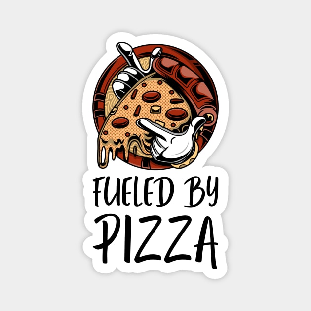 Fueled By Pizza Magnet by InkyArt