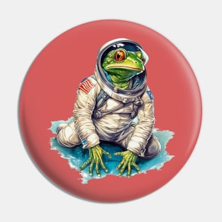 A Frog in Space Pin