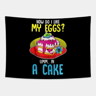 Cake Lover Funny Gift Tapestry