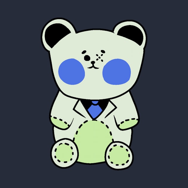 Green Teddy Bear by LaserPewPew