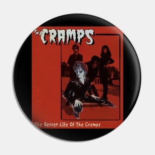 Fiery Garage Rock The Cramps Iconic Band Shirt Pin