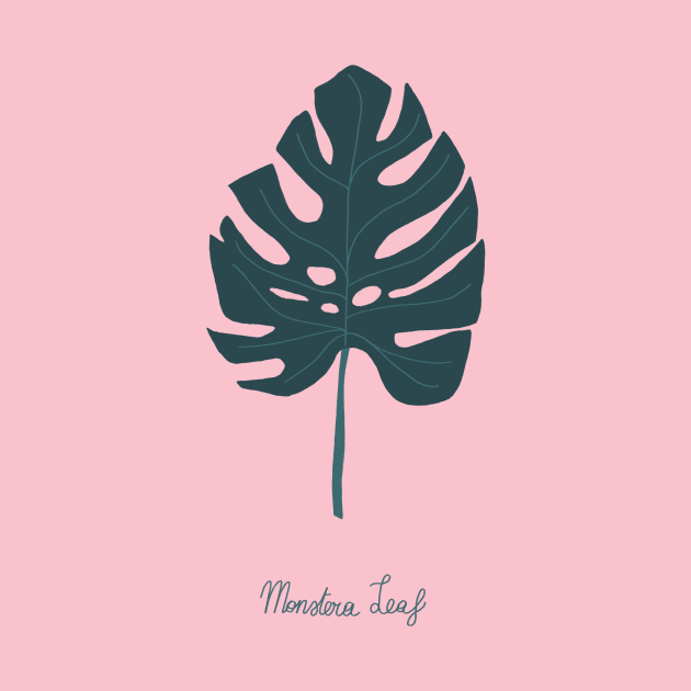 Monstera leaf by Valeria Frustaci 