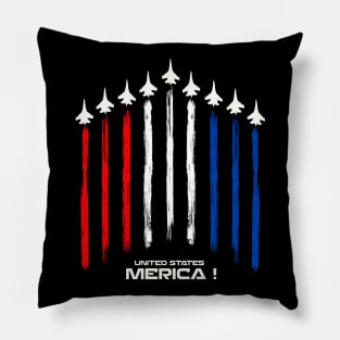 Air Force US Veterans 4th of July T shirt - American Flag T-Shirt Pillow