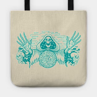 Black Magic Seer Cyan Print Tote