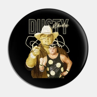 Dusty Rhodes Vintage Bootlag Pin