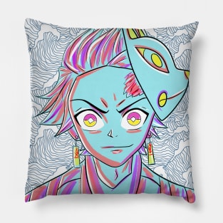 tanjiro the surreal dream in demon slayer Pillow