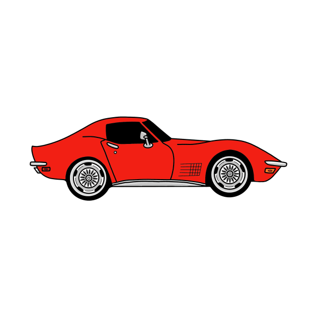 Monza Red C3 Corvette by ally1021