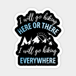 Mountains Hiking Magnet