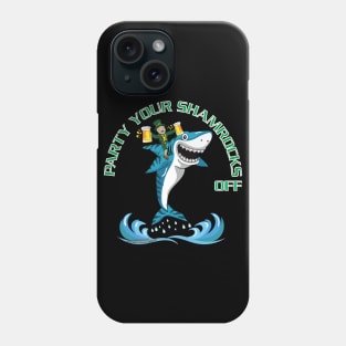 Party Your Shamrocks Off Funny Saint Patrick's Day Novelty Gift Phone Case