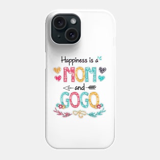 Happiness Is A Mom And Gogo Wildflower Happy Mother's Day Phone Case