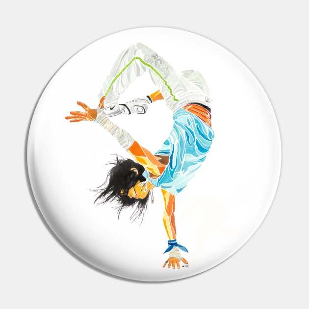 Acrobatic dancing girl Pin by JBLAIS DESIGN 