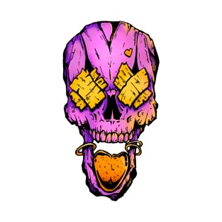 The skull shows its tongue T-Shirt