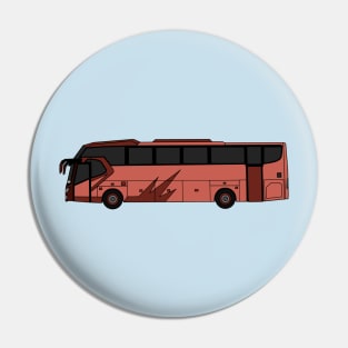 Bus cartoon illustration Pin