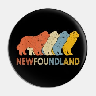 Newfoundland Dog Dad Dog Mom Valentines Pin