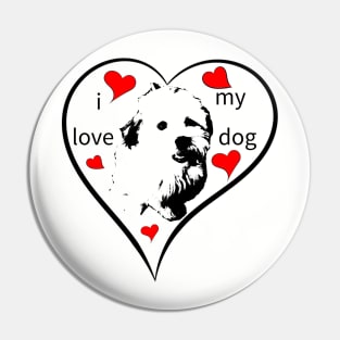 i love my dog, puppy, havanese, bolonka, giftidea Pin