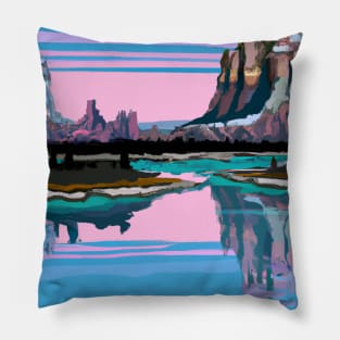 Scenic Mountain View Pillow