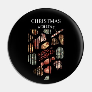 Sugary christmas in lines Pin