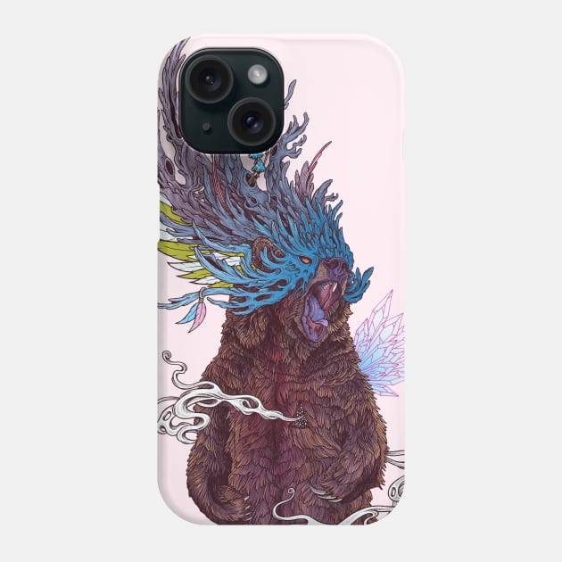 Journeying Spirit (Bear) Phone Case by MatMiller