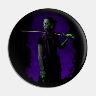 Cyberpunk - Purple Neon Samurai Pin