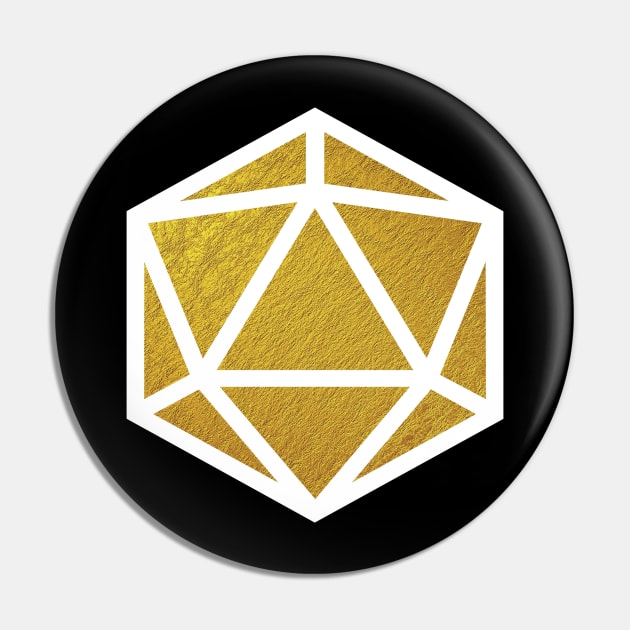 D20 Decal Badge - Coinage Pin by aaallsmiles