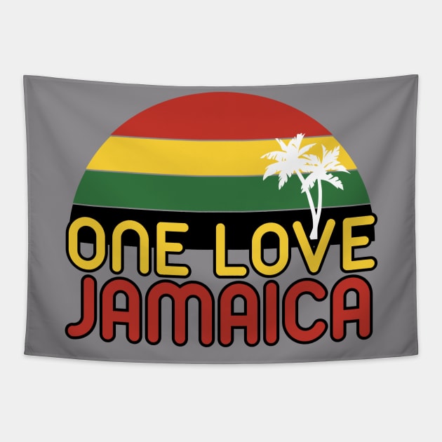 Jamaica One Love Tapestry by blackartmattersshop