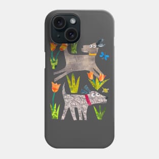 Dogs in the park Phone Case