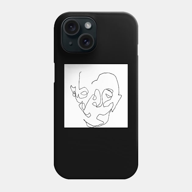 Face Phone Case by Alicia Mutlu