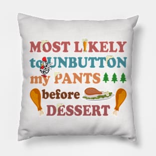 Thanksgiving Dinner Pillow